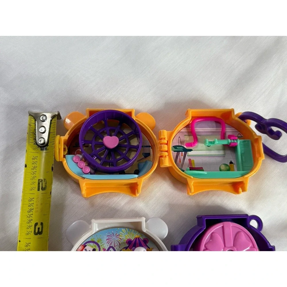 Lot Of 2 Polly Pocket Pet Connects Panda And Hamster Compact Playset 2021